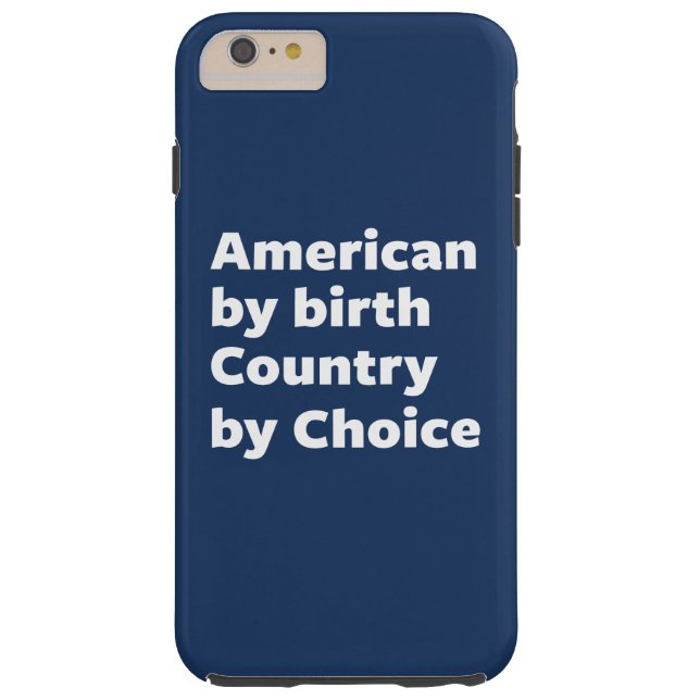 Amerikaan van geboorte, land van keuze Case-Mate iPhone case (Achterkant)