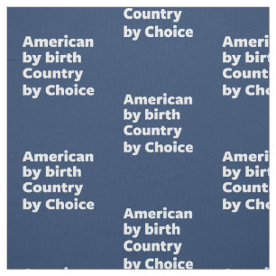 Amerikaan van geboorte, land van keuze stof