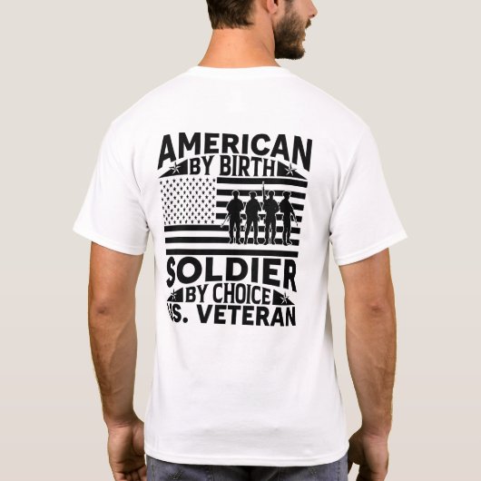 Amerikaan van geboorte, olider van keuze t-shirt (Achterkant)