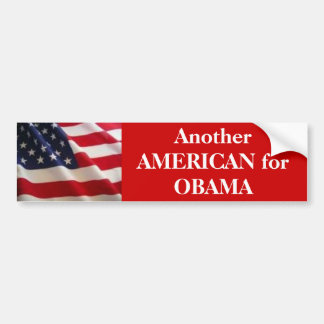 Amerikaan voor Obama Bumpersticker