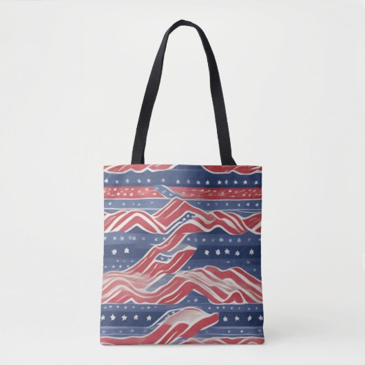 Amerikaanpatroon Tote Bag (Voorkant)