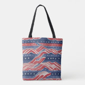 Amerikaanpatroon Tote Bag (Achterkant)