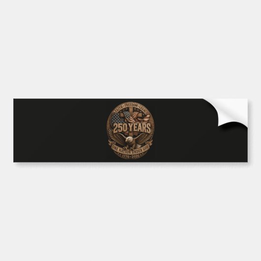 Amerikaans 1776 2026 250ste 4 juli Onafhankelijkhe Bumpersticker (Voorkant)