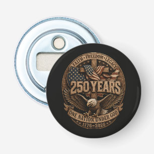 Amerikaans 1776 2026 250ste 4 juli Onafhankelijkhe Button Flesopener