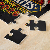 Amerikaans 1776 2026 250ste 4 juli Onafhankelijkhe Legpuzzel (Zijkant)