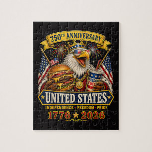 Amerikaans 1776 2026 250ste 4 juli Onafhankelijkhe Legpuzzel