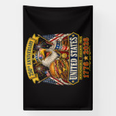 Amerikaans 1776 2026 250ste 4 juli Onafhankelijkhe Spandoek (Verticaal)