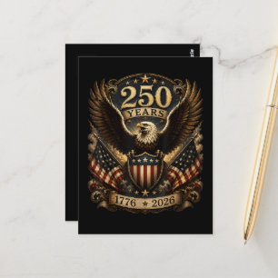 Amerikaans 1776 2026 250ste 4de Juli Patriotische Briefkaart