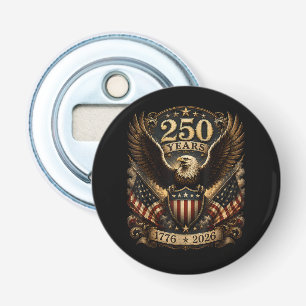 Amerikaans 1776 2026 250ste 4de Juli Patriotische Button Flesopener