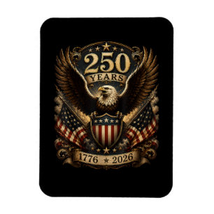 Amerikaans 1776 2026 250ste 4de Juli Patriottische Magneet
