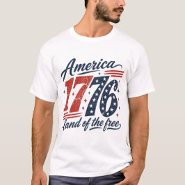 Amerikaans 1976 Land Van De Vrijen T-shirt