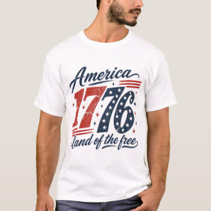 Amerikaans 1976 Land Van De Vrijen T-shirt