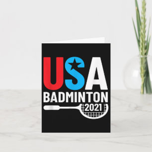 Amerikaans 2021 Usa Badminton Cadeaus Voor Ons Bad Kaart