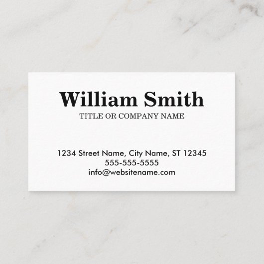 Amerikaans, 8,9 cm x 5,1 cm, 100 stuks visitekaartje (Achterkant)