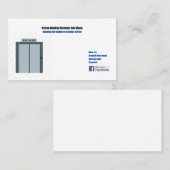 Amerikaans, 8,9 cm x 5,1 cm Visitekaartje (Voorkant / Achterkant)