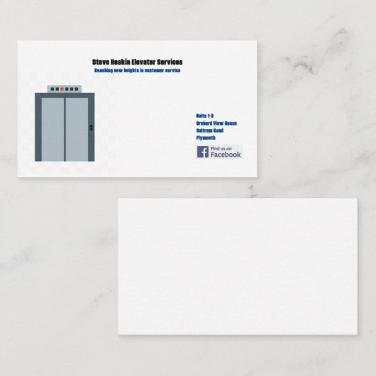 Amerikaans, 8,9 cm x 5,1 cm Visitekaartje (Voorkant / Achterkant)