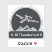 Amerikaans A-10 Warthog Jet Vliegtuig Sticker (Vel)