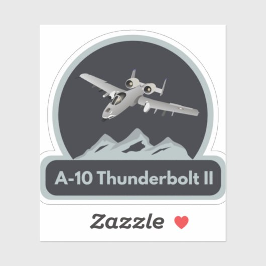 Amerikaans A-10 Warthog Jet Vliegtuig Sticker (Vel)
