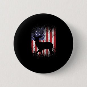 Amerikaans achterste jachtpatriottische jager — Wh Ronde Button 5,7 Cm