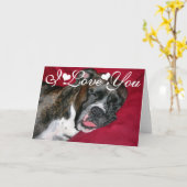 Amerikaans Afbeelding I van de Hond van de Bokser Kaart (Gele Bloem)