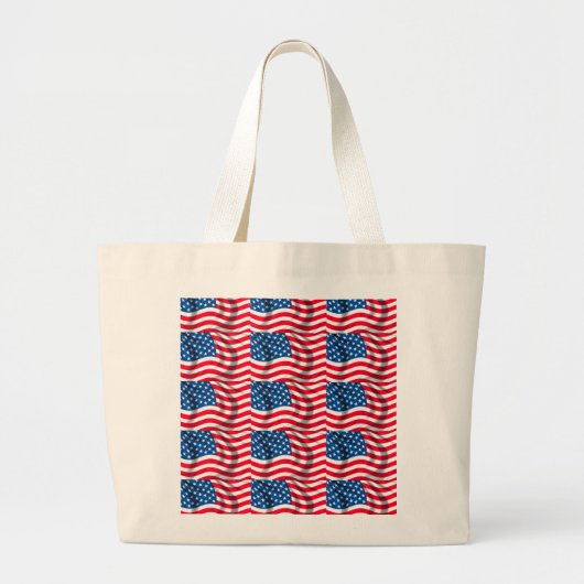 Amerikaans afbeelding voor Jumbo Canvas tas (Voorkant)