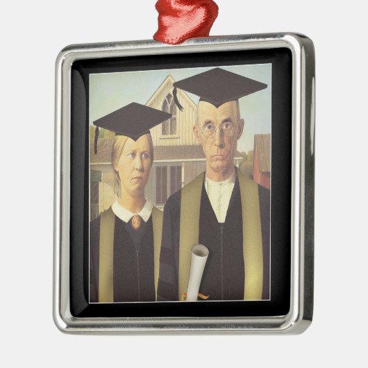 Amerikaans Afstuderen Metalen Ornament (Links)