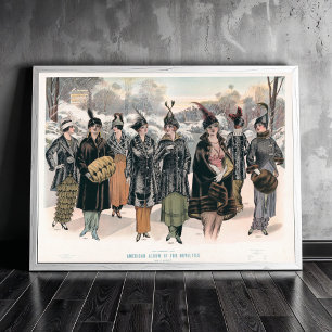 Amerikaans album van bontartikelen (1914) poster