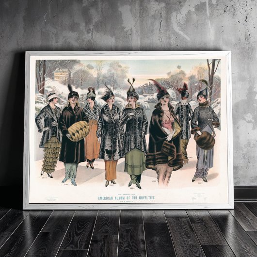 Amerikaans album van bontartikelen (1914) poster