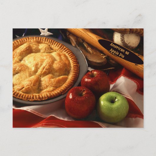 Amerikaans als Apple Pie Briefkaart (Voorkant)