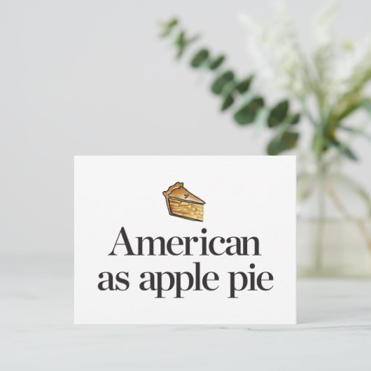 Amerikaans als Apple Pie Briefkaart (Staand voorkant)