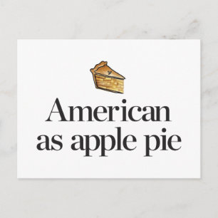 Amerikaans als Apple Pie Briefkaart