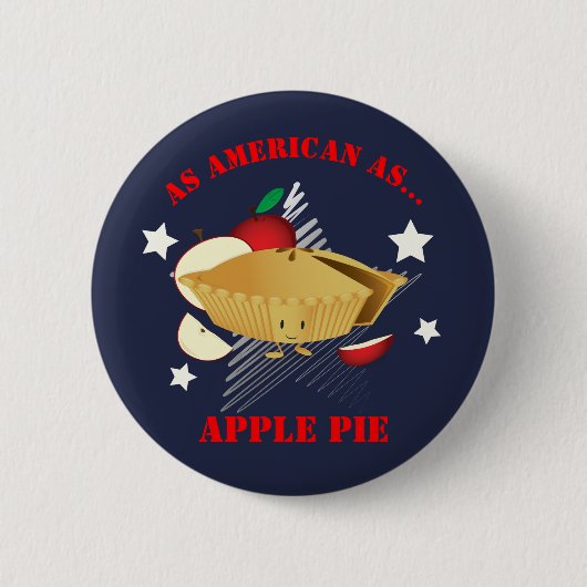 Amerikaans als Apple Pie | Button (Voorkant)