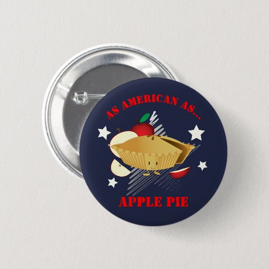Amerikaans als Apple Pie | Button (Voorkant /achterkant)
