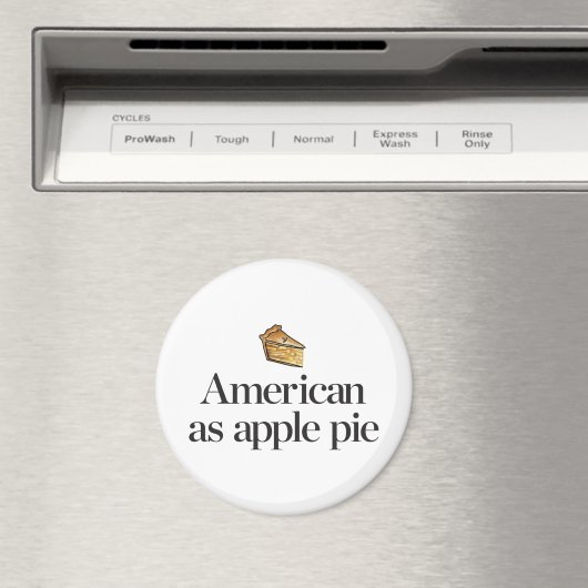 Amerikaans als Apple Pie Magneet (Insitu (Vaatwasser))