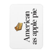Amerikaans als Apple Pie Magneet (Verticaal)