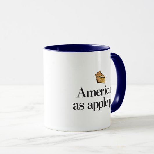 Amerikaans als Apple Pie Mok (Voorkant rechts)
