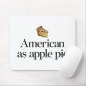 Amerikaans als Apple Pie Muismat (Met muis)
