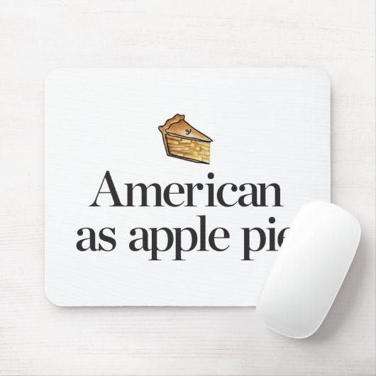 Amerikaans als Apple Pie Muismat (Met muis)