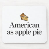Amerikaans als Apple Pie Muismat (Voorkant)