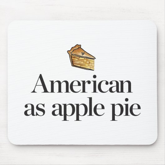 Amerikaans als Apple Pie Muismat (Voorkant)