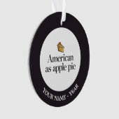 Amerikaans als Apple Pie Ornament (voorkant)
