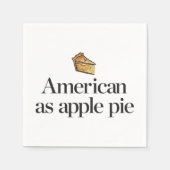 Amerikaans als Apple Pie Servet (Voorkant)