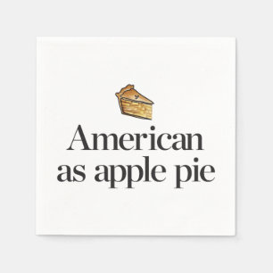 Amerikaans als Apple Pie Servet