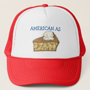 Amerikaans als Apple Pie Slice Patriotic Juli 4 de Trucker Pet