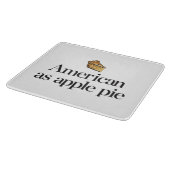 Amerikaans als Apple Pie Snijplank (Hoek)