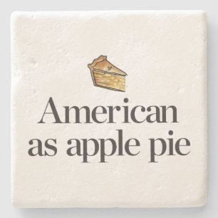 Amerikaans als Apple Pie Stenen Onderzetter