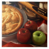 Amerikaans als Apple Pie Tegeltje (Voorkant)