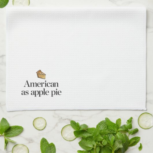 Amerikaans als Apple Pie Theedoek (Gevouwen)