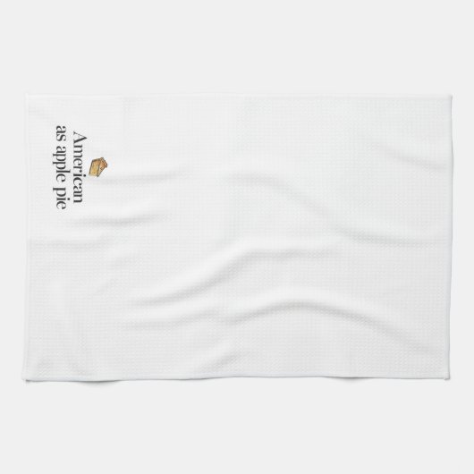 Amerikaans als Apple Pie Theedoek (Horizontaal)