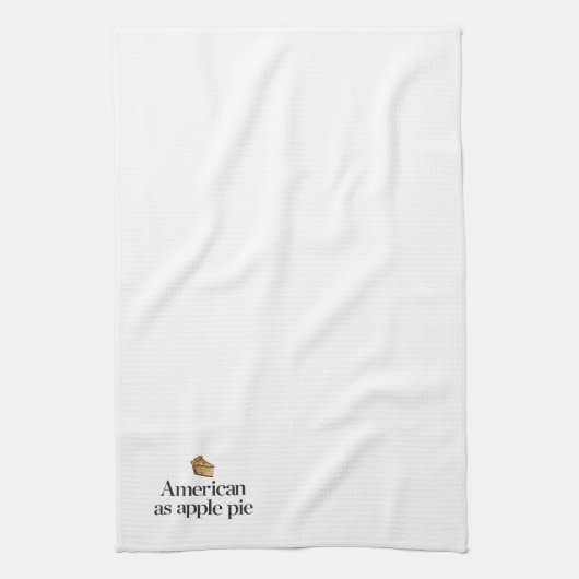 Amerikaans als Apple Pie Theedoek (Verticaal)